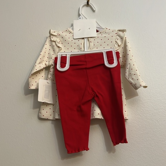 Starting Out Christmas Tree Long Sleeve Top & Ruffle Hem Leggings Set - Picture 3 of 9